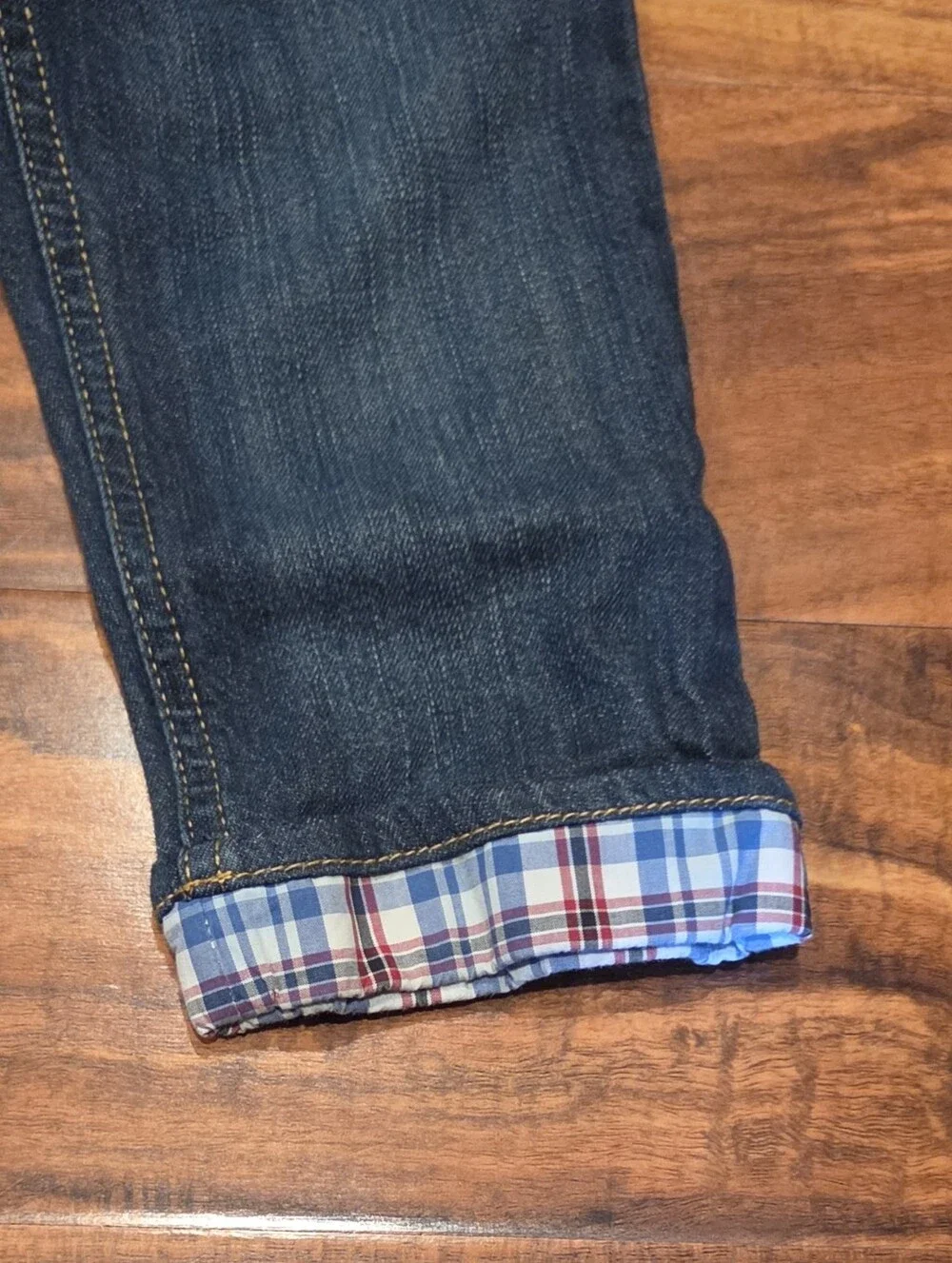Gymboree NWT/EUC 18-24 Red/Blue Plaid Button Down Shirt, Jeans & Airplane Shoes